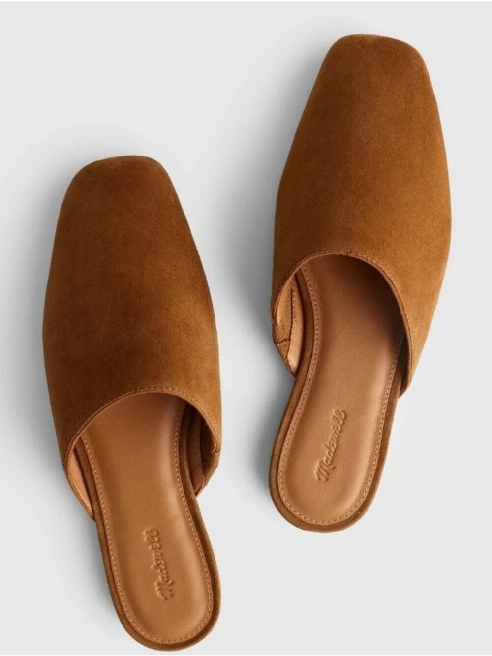Madewell Women’s Mylie Glove Mule Size 7.5 Glazed Walnut Suede Timeless Neutral